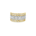 Baguette Diamond Wedding Band Ring | 2.05 CTW | 10K Yellow Gold