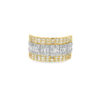 Baguette Diamond Wedding Band Ring | 2.05 CTW | 10K Yellow Gold