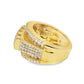 Round Cut Diamond Ring 3.55 CTW in 10K Yellow Gold – Statement Design