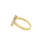 Diamond Cross Ring 0.16 ctw 10K Yellow Gold