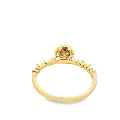 Diamond Baguette Ring 0.28 ctw 10K Yellow Gold