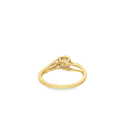 Diamond Round Ring 0.30 ctw 10K Yellow Gold