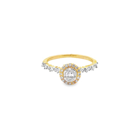 Diamond Baguette Ring 0.28 ctw 10K Yellow Gold