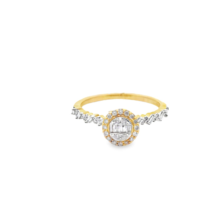 Diamond Baguette Ring 0.28 ctw 10K Yellow Gold