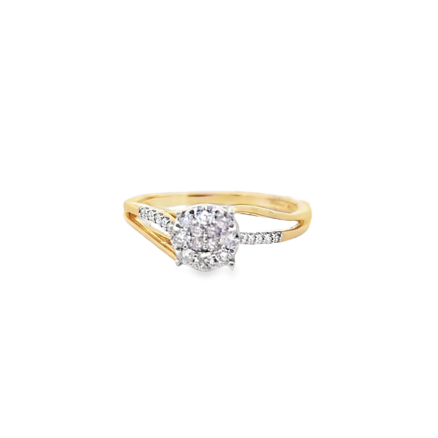 Diamond Round Ring 0.30 ctw 10K Yellow Gold