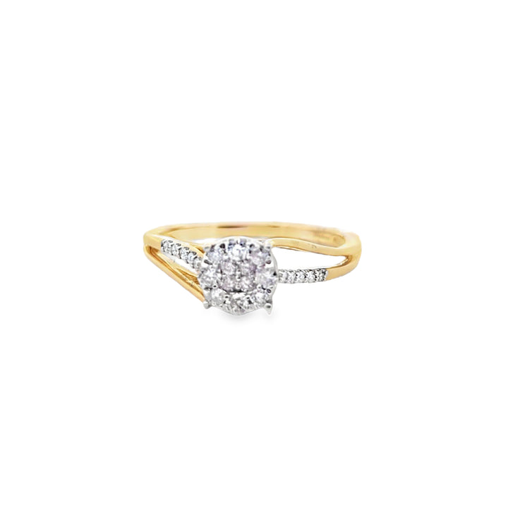 Diamond Round Ring 0.30 ctw 10K Yellow Gold