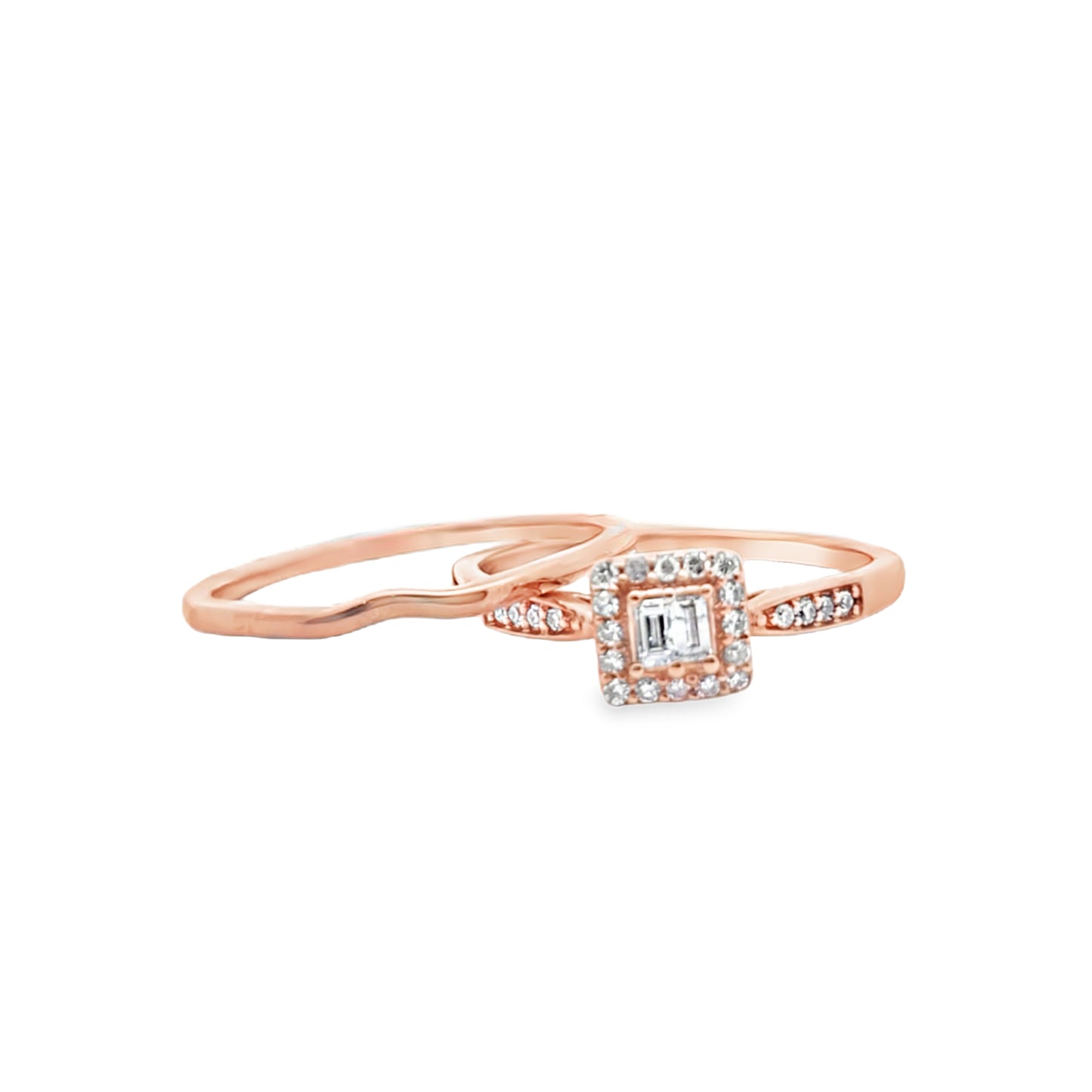 Diamond Engagement Ring 0.20 ctw 10K Rose Gold