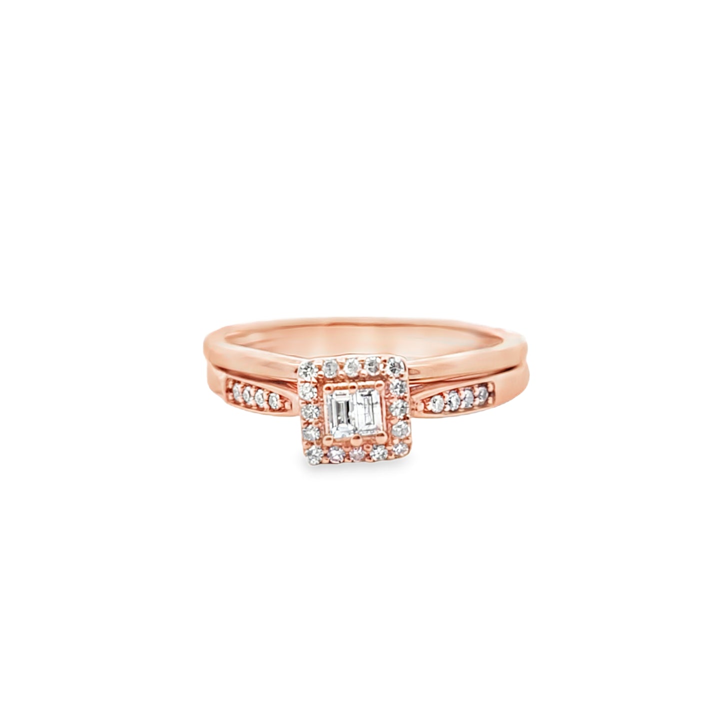 Diamond Engagement Ring 0.20 ctw 10K Rose Gold