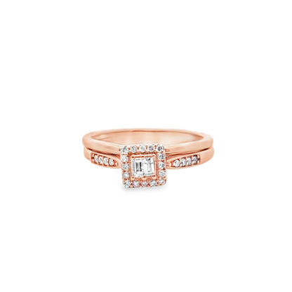 Diamond Engagement Ring 0.20 ctw 10K Rose Gold