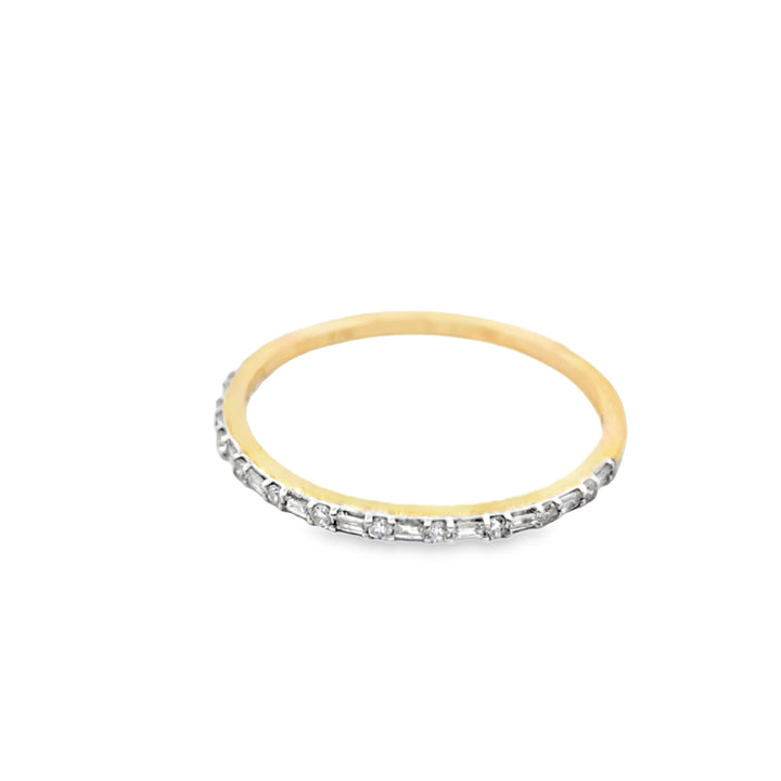 Diamond Heart Shaped Ring with Band 0.50 ctw 10K Yellow Gold
