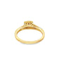 Diamond Square Ring Princess Cut Stones 0.50 ctw 10K Yellow Gold