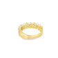Diamond Cuban Link Ring 0.50 ctw 10K Yellow Gold
