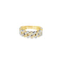 Diamond Cuban Link Ring 0.50 ctw 10K Yellow Gold