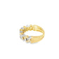 Diamond Cuban Link Ring 0.50 ctw 10K Yellow Gold