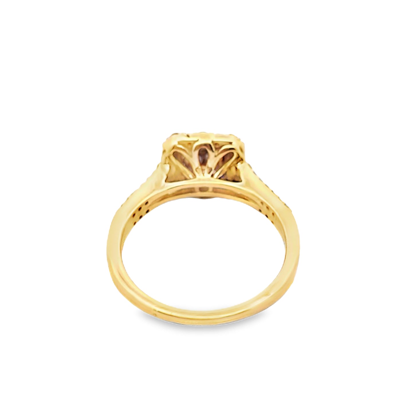 Diamond Square Shaped Ring 0.50 ctw 10K Yellow Gold