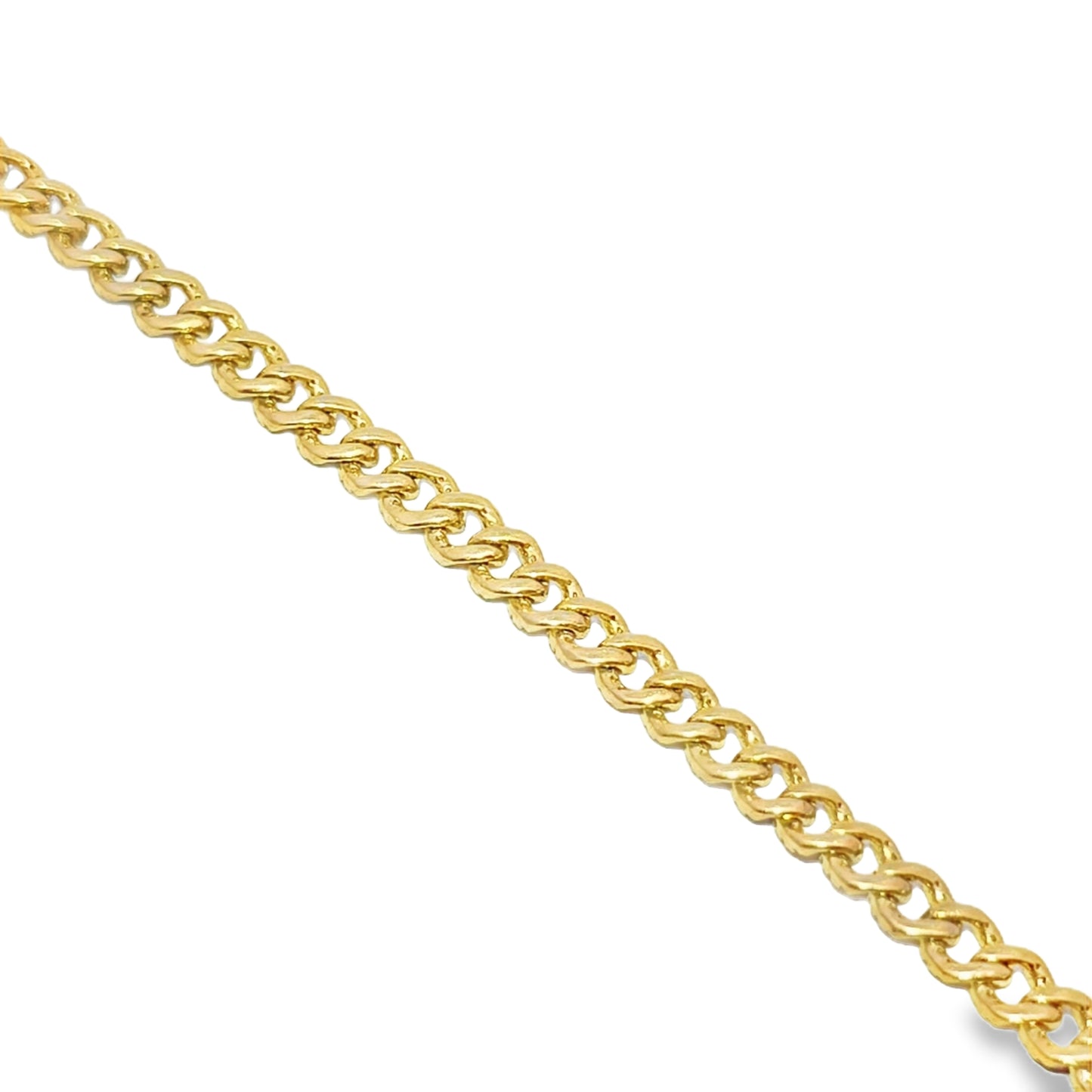 5MM Luxury Cuban Bracelet 0.95 ctw Diamond 10K Yellow Gold 7"