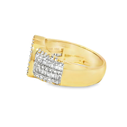 Baguette Ring 1.20 ctw Diamond 10K Yellow Gold