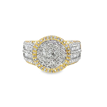 Baguette Ring 1.20 ctw Diamond 10K Yellow Gold