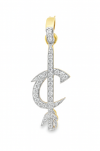 10K Yellow Gold Diamond Cleveland Cavaliers Logo Pendant 0.50 ctw | Sports Charm