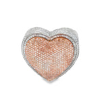 Heart Ring 4.72 ctw Diamond 10K White Gold