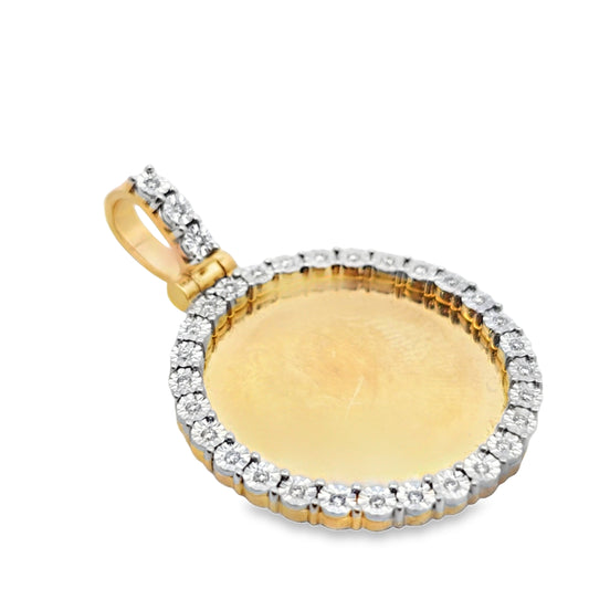10k Yellow Gold Diamond Memory Pendant 0.14 ctw