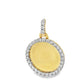 10k Yellow Gold Diamond Memory Pendant 0.14 ctw