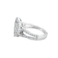Heart Ring 1.02 ctw Diamond 10K White Gold