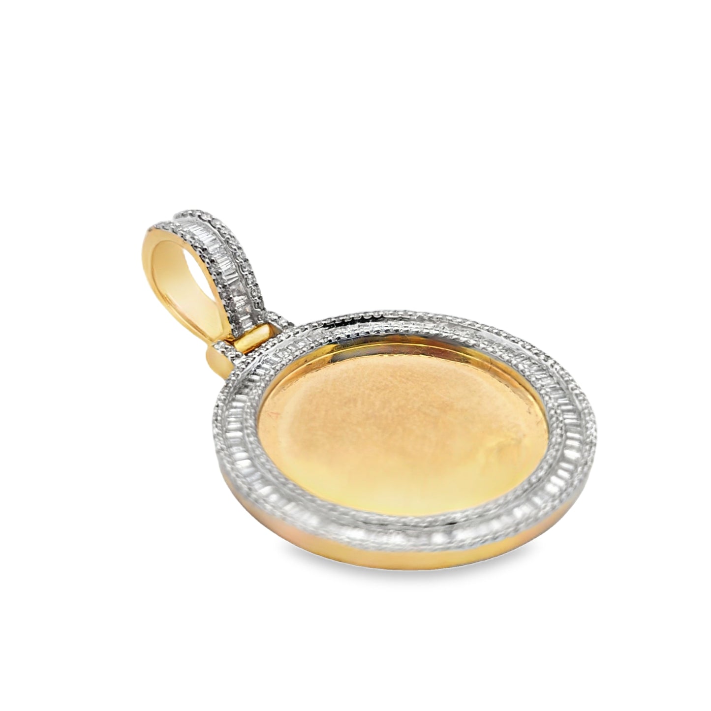 10k Yellow Gold Diamond Memory Pendant 0.80 ctw