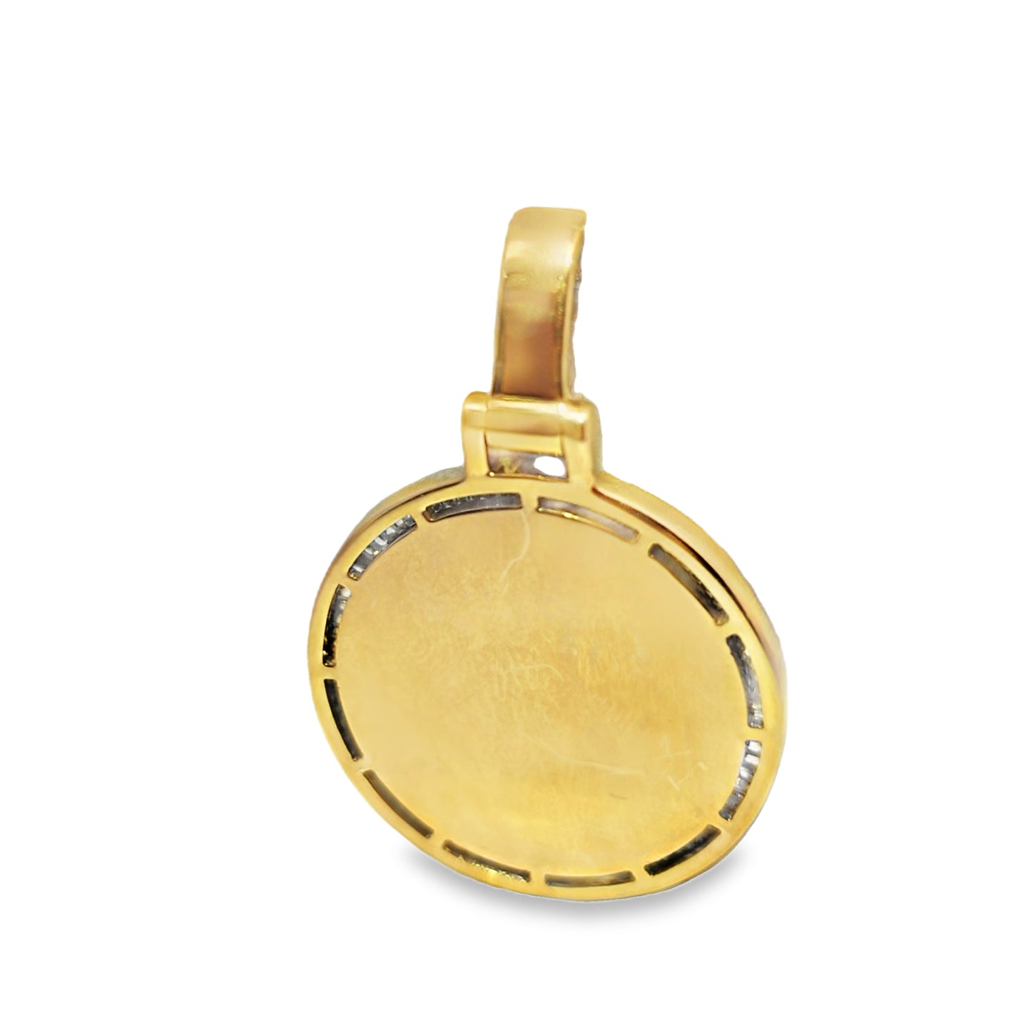 10k Yellow Gold Diamond Memory Pendant 0.80 ctw