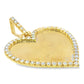 10k Yellow Gold Heart Shaped Diamond 1.1 ctw