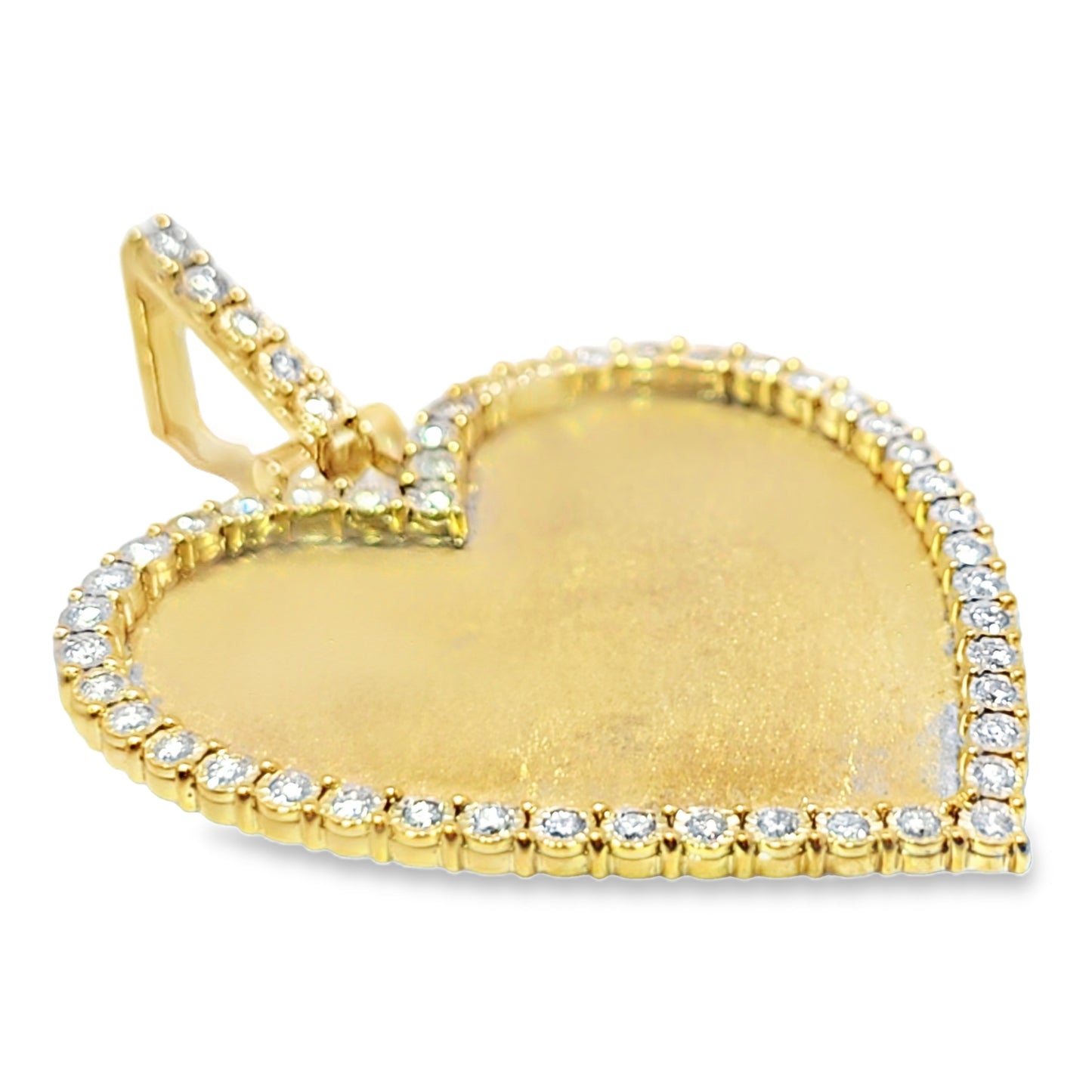 10k Yellow Gold Heart Shaped Diamond 1.1 ctw