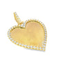 10k Yellow Gold Heart Shaped Diamond 1.1 ctw
