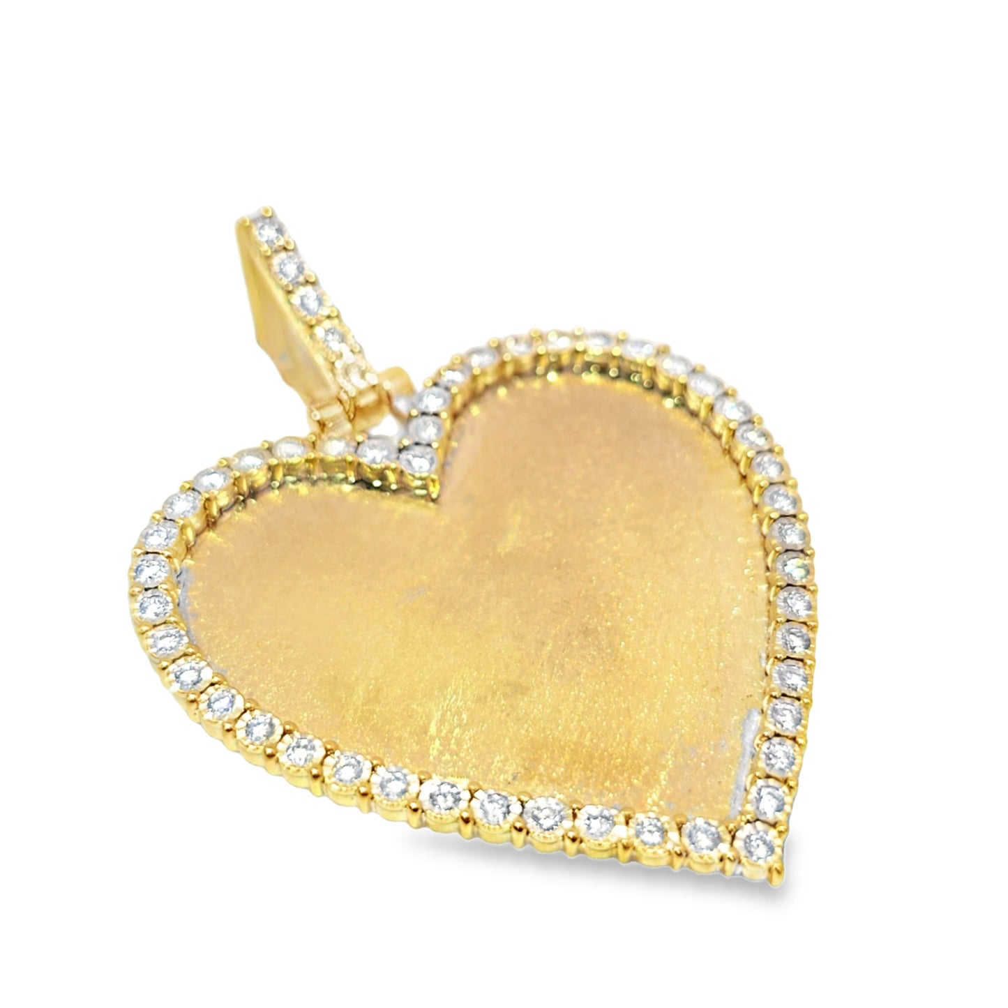 10k Yellow Gold Heart Shaped Diamond 1.1 ctw