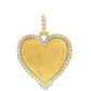 10k Yellow Gold Heart Shaped Diamond 1.1 ctw