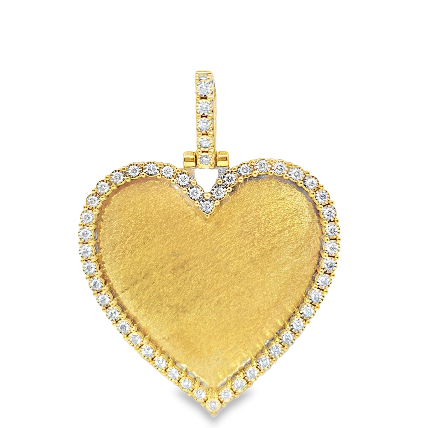 10k Yellow Gold Heart Shaped Diamond 1.1 ctw
