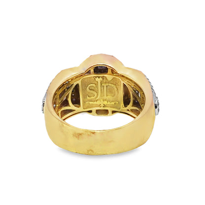 Signet Baguette Ring 1.81 ctw Diamond 10K Yellow Gold