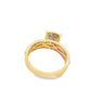 Diamond Wedding Set Ring 1.32 ctw 10K Yellow Gold