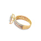 Diamond Wedding Set Ring 1.32 ctw 10K Yellow Gold