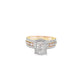 Diamond Wedding Set Ring 1.32 ctw 10K Yellow Gold