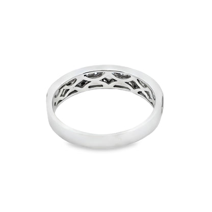 Diamond Wedding Set Ring 0.97 ctw 14K White Gold