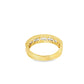 Diamond Round Stone 3 Row Band 1.00 ctw 14K Yellow Gold