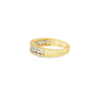 Diamond Round Stone 3 Row Band 1.00 ctw 14K Yellow Gold