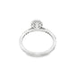 Diamond Oval Solitaire Ring 0.72 ctw 14K White Gold