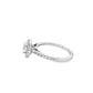Diamond Oval Solitaire Ring 0.72 ctw 14K White Gold