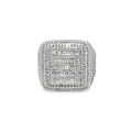 Men’s Diamond Baguette Ring 3.29 CTW | 10K Yellow Gold Square Iced-Out Pinky Ring