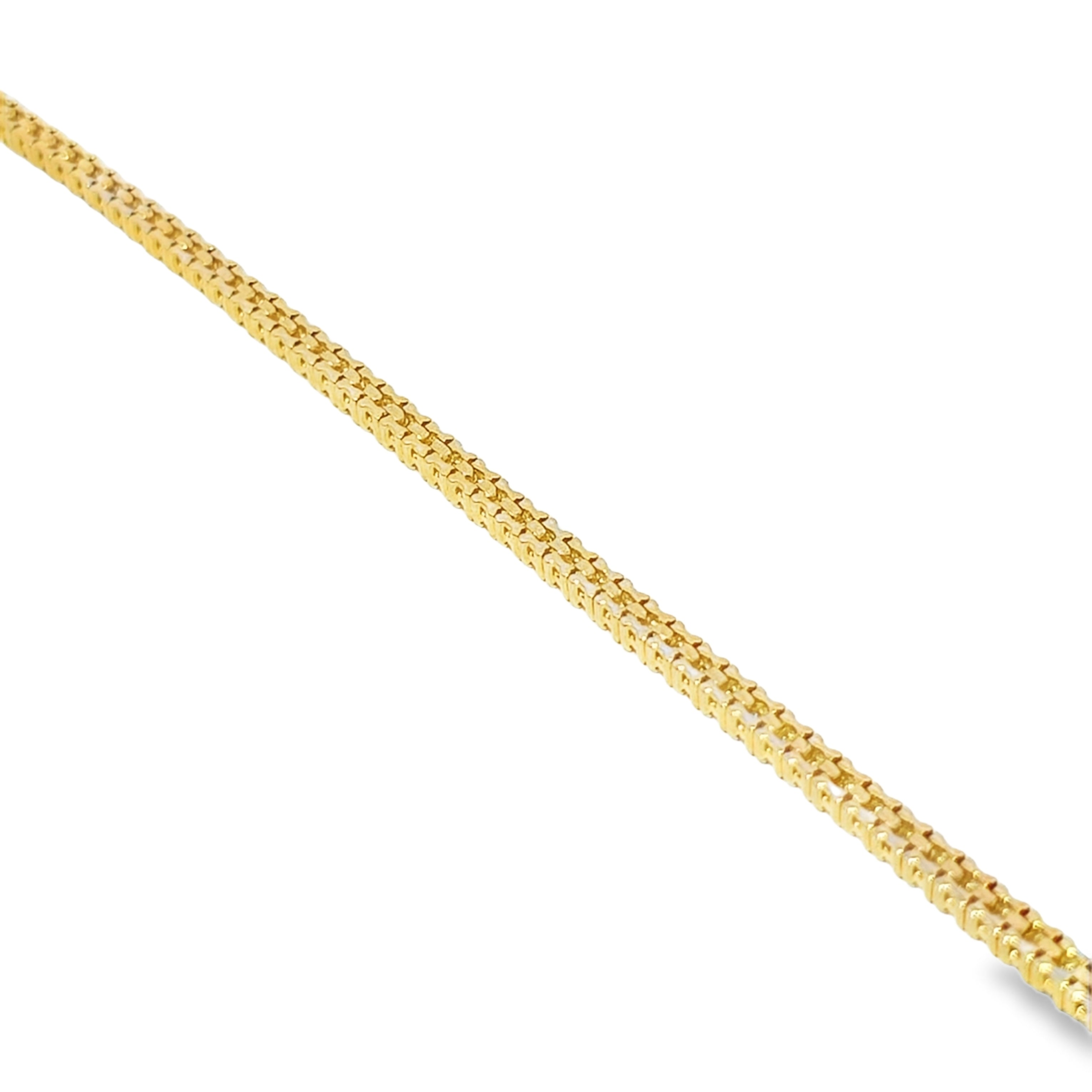 14K Yellow Gold Women’s Diamond Tennis Bracelet 3.00 ctw – Elegant Heart Clasp Design | Jewelry Palace