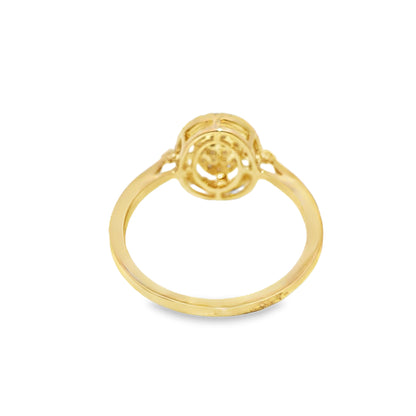 Diamond Oval Promise Ring 0.23 ctw 10K Yellow Gold