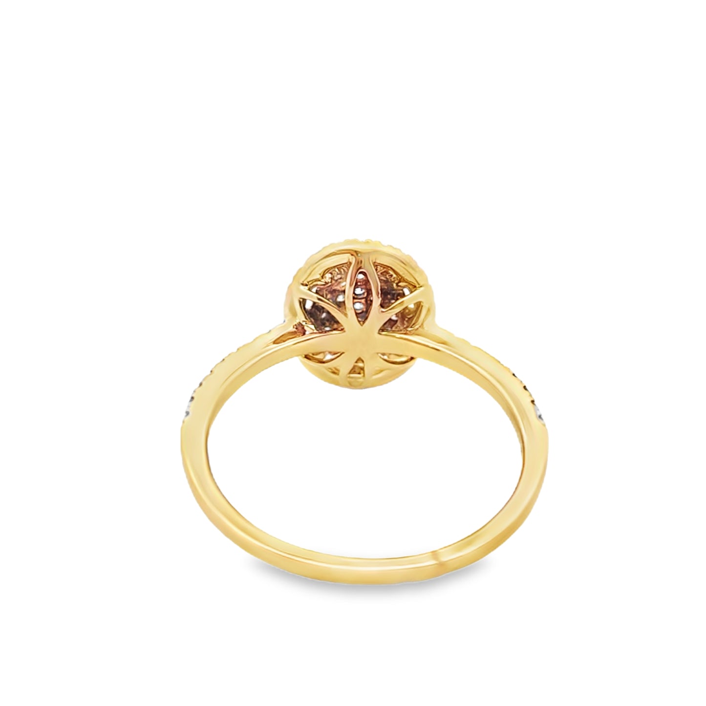 Oval Shape Diamond Ring 0.36 ctw 10K Yellow Gold