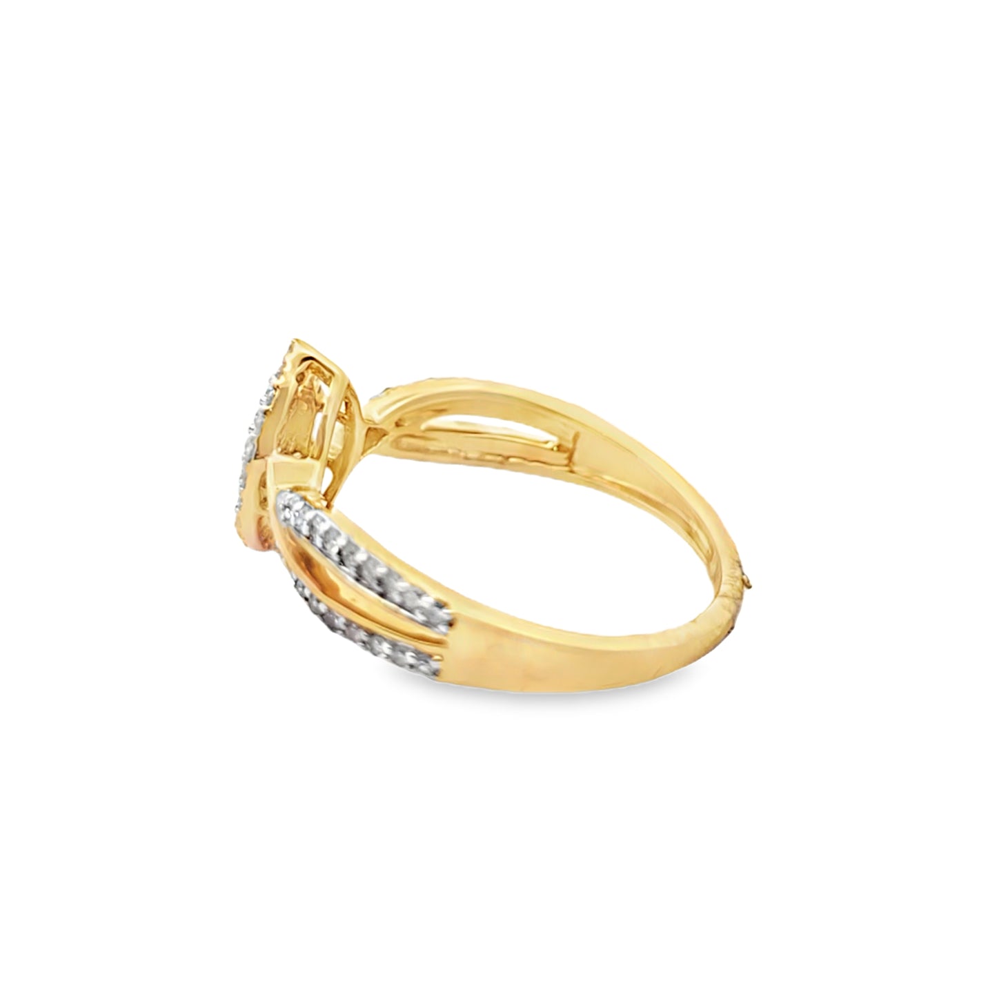 Diamond Marquise Shape Ring 0.28 ctw 10K Yellow Gold