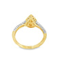 Diamond Pear Shape Ring 0.44 ctw 10K Yellow Gold